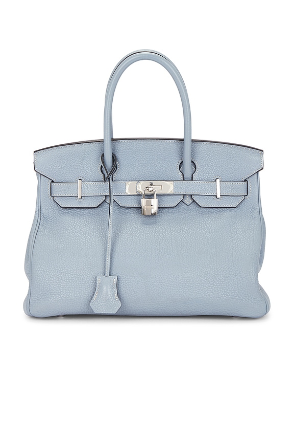 view 1 of 10 SAC À MAIN HERMES in Blue Lin