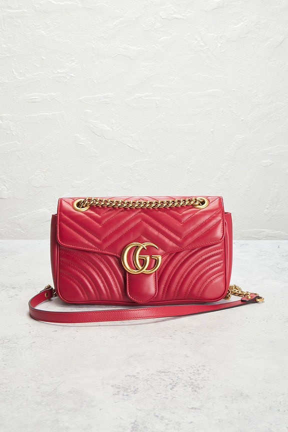 view 2 of 10 BOLSO HOMBRO GUCCI in Hibiscus Red