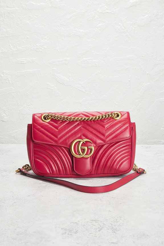view 2 of 10 SAC PORTÉ ÉPAULE GUCCI in Hibiscus Red
