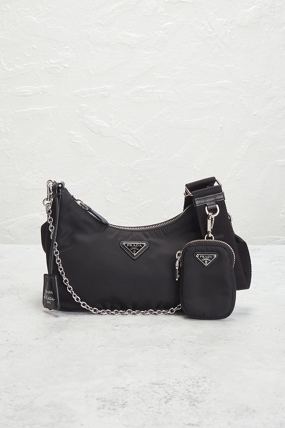 view 2 of 9 SAC PORTÉ ÉPAULE PRADA in Black