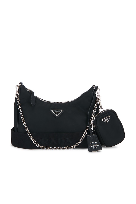 view 1 of 9 Prada Re-Edition 2005 Re-Nylon Shoulder Bag in Black