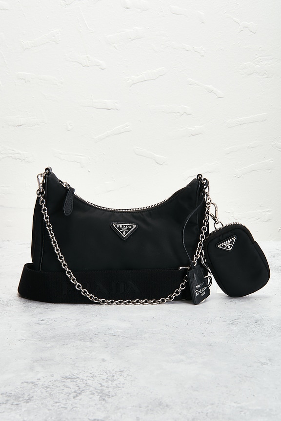 view 2 of 9 Prada Re-Edition 2005 Re-Nylon Shoulder Bag in Black