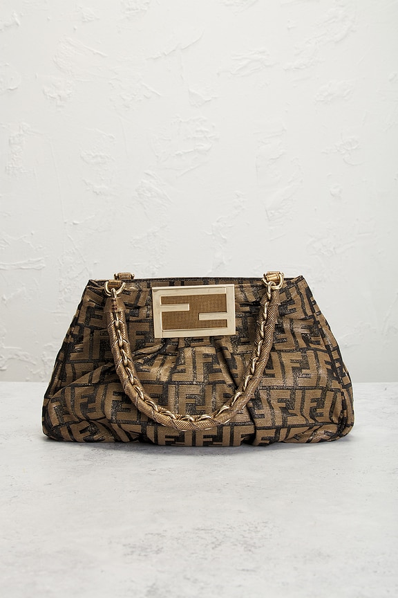 view 2 of 8 Fendi Zucca Mia Tote Bag in Brown