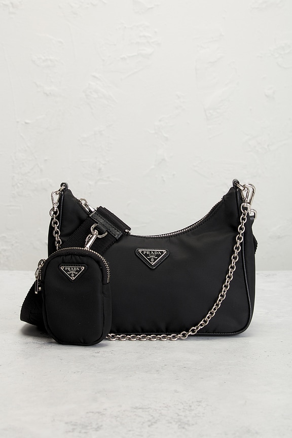 view 2 of 7 SAC PORTÉ ÉPAULE PRADA in Black