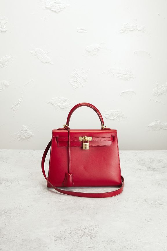 view 2 of 9 SAC À MAIN HERMES in Rouge