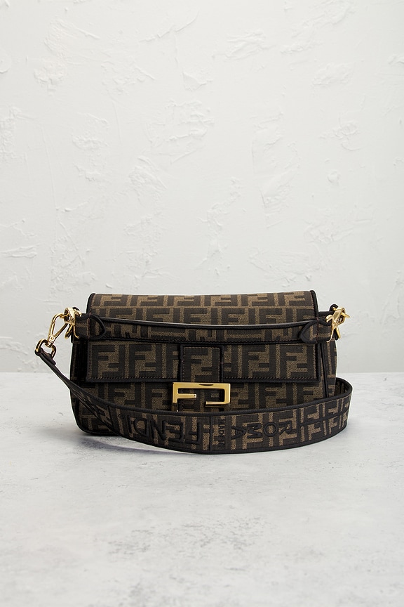 view 2 of 7 Fendi FF 1974 Baguette Shoulder Bag in Tobacco Brown