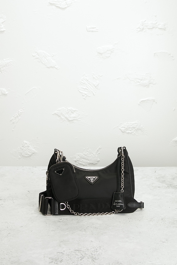view 2 of 8 Prada Re-Edition 2005 Re-Nylon Shoulder Bag in Black