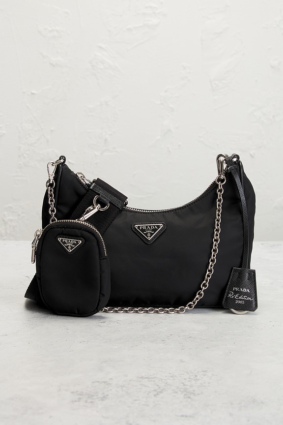 view 2 of 9 Prada Re-Edition 2005 Re-Nylon Shoulder Bag in Black