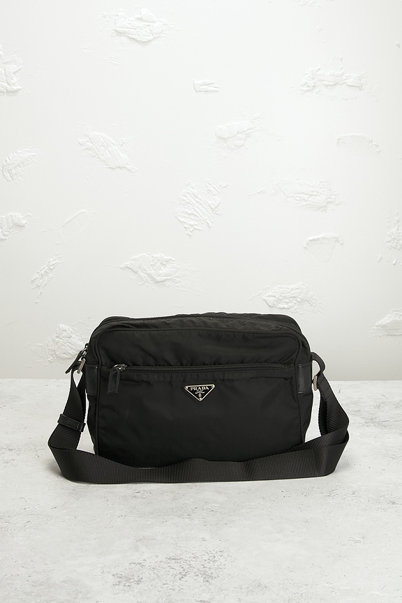 view 2 of 8 Prada Tessuto Messenger Bag in Black