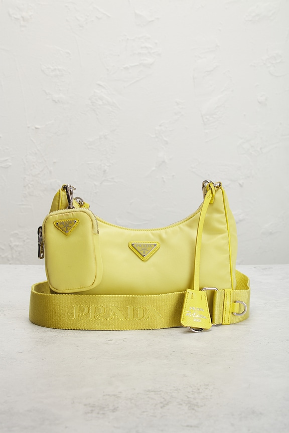 view 2 of 9 Prada Re-Edition 2005 Re-Nylon Shoulder Bag in Yellow
