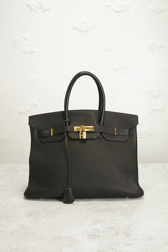 view 2 of 9 Hermes Togo Birkin 35 Retourne Handbag in Noir
