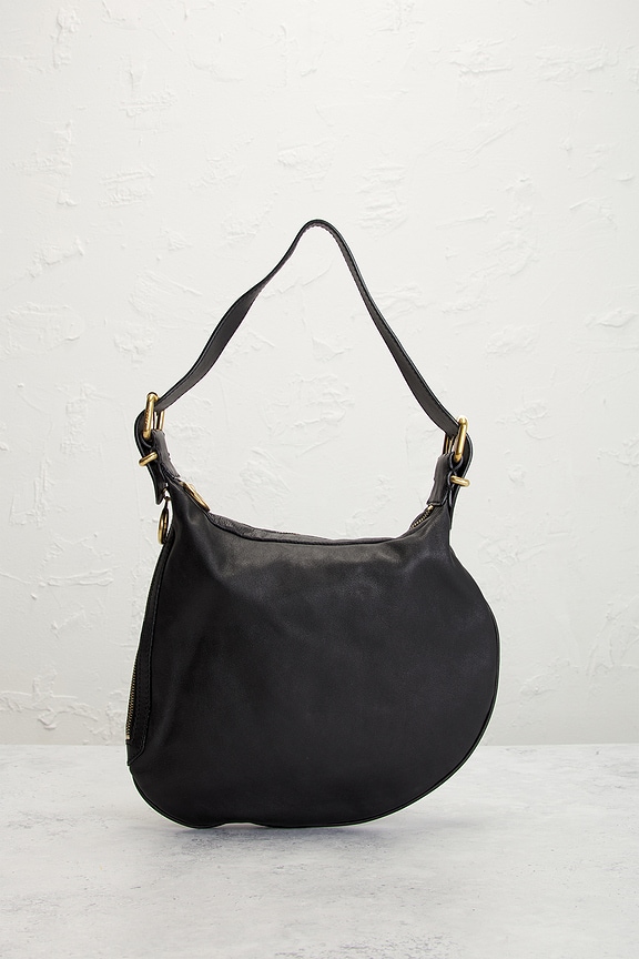 view 2 of 7 Fendi Selleria Oyster Shoulder Bag in Black