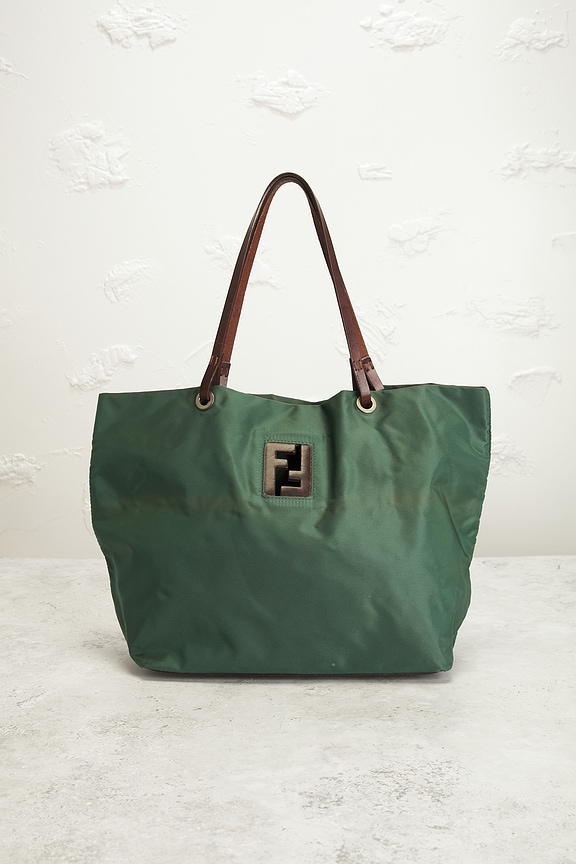 view 2 of 9 Fendi Tessuto Tote Bag in Green