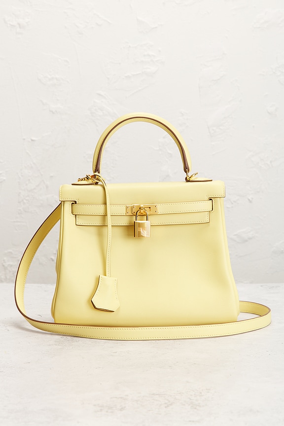 view 2 of 9 Hermes Swift Kelly 25 Handbag in Jaune Poussin
