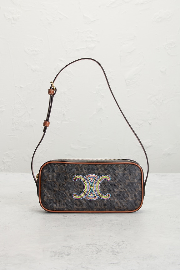 view 2 of 8 Celine Triomphe Mini Camera Bag in Brown