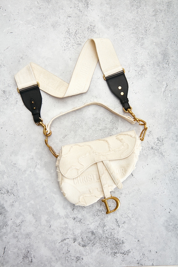 view 2 of 8 Dior Saddle Bag in White