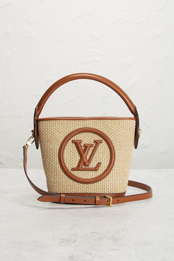 view 2 of 8 Louis Vuitton Raffia Petite Bucket NM Bag in Brown