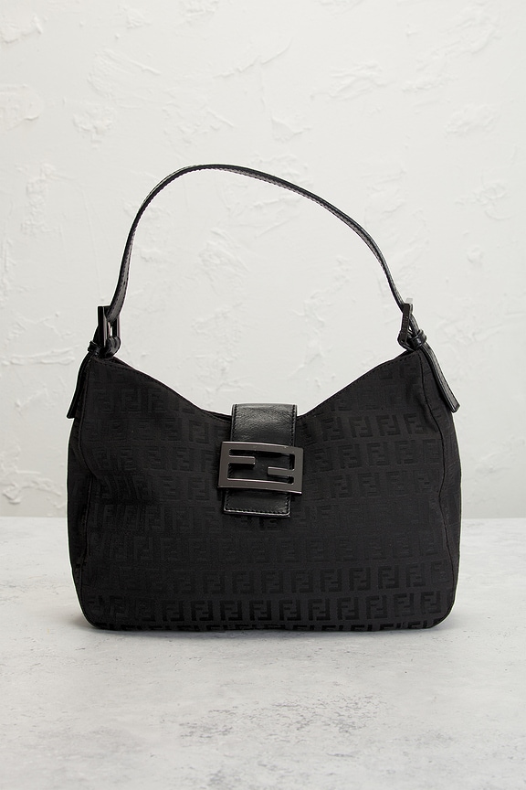 view 2 of 9 Fendi Zucchino Hobo Bag in Black