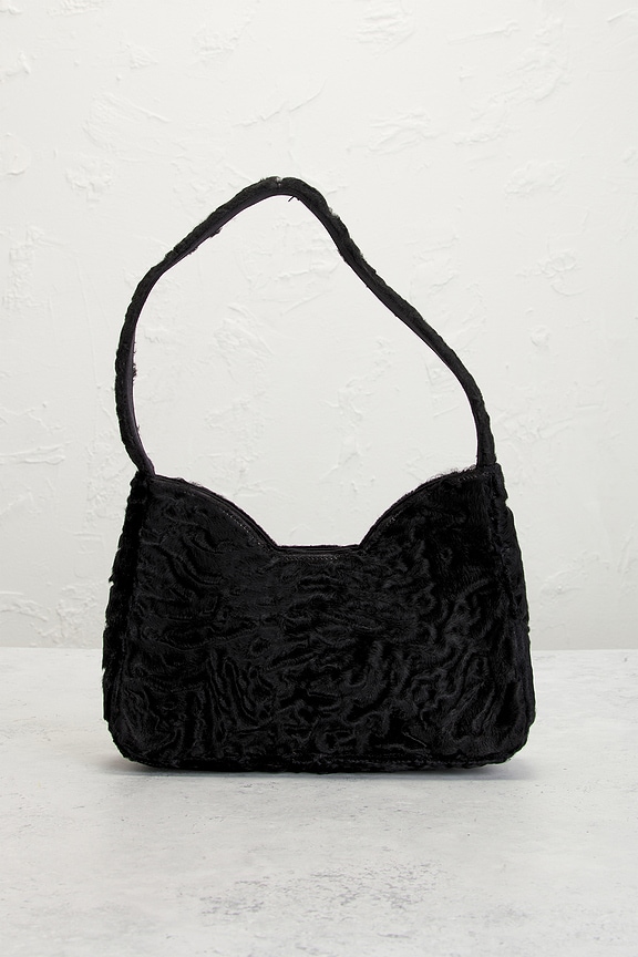 view 2 of 9 Prada Astrakhan Fur Shoulder Bag in Black