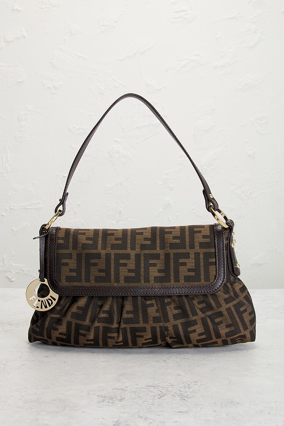 view 2 of 9 Fendi Zucca Chef Shoulder Bag in Brown