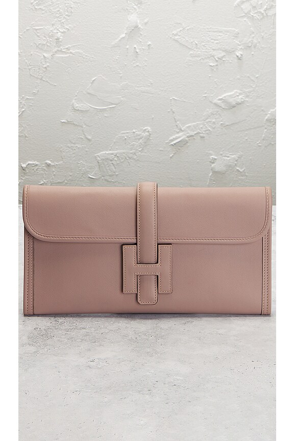 view 2 of 9 Hermes Swift Jige Elan 29 Clutch in Pink