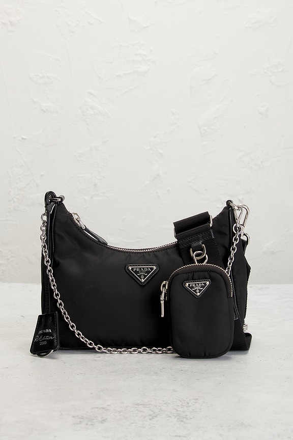 view 2 of 8 Prada Re-Edition 2005 Re-Nylon Shoulder Bag in Black