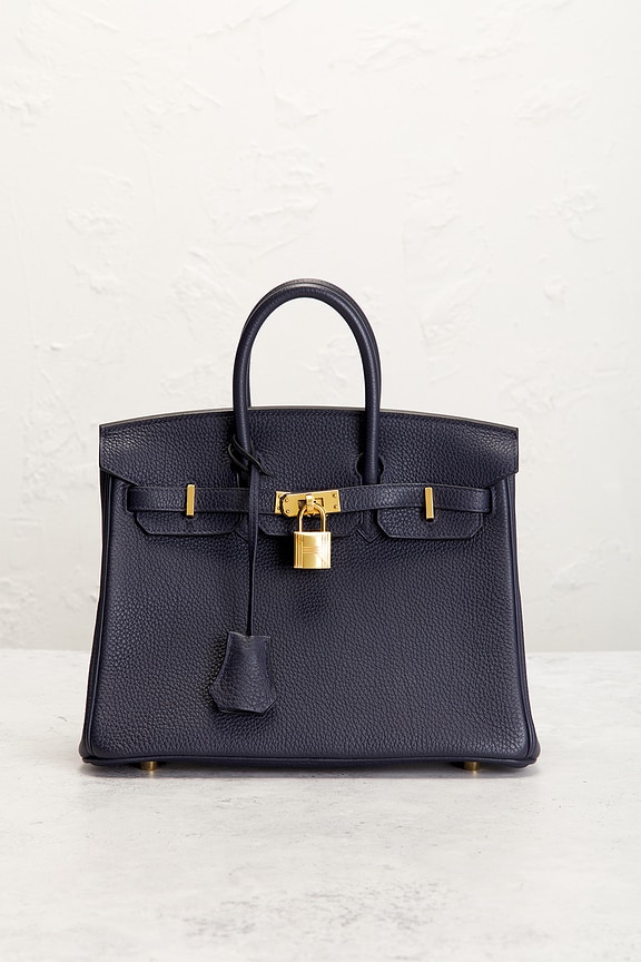 view 2 of 8 Hermes Togo Birkin 25 Handbag in Noir