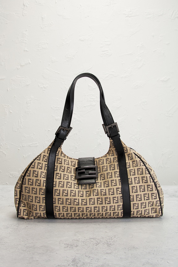 view 2 of 8 Fendi Zucchino Shoulder Bag in Beige