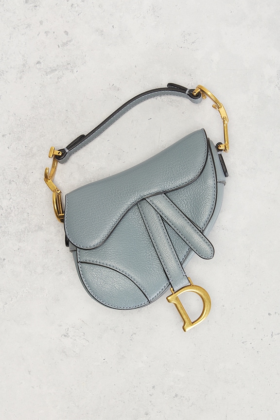 view 2 of 7 Dior Micro Saddle Bag in Blue