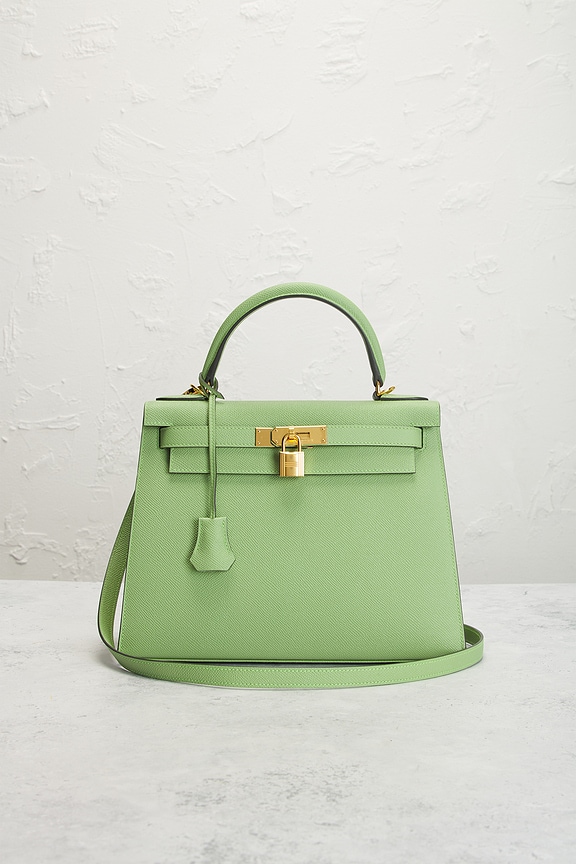 view 2 of 7 SAC HERMES in Vert Criquet