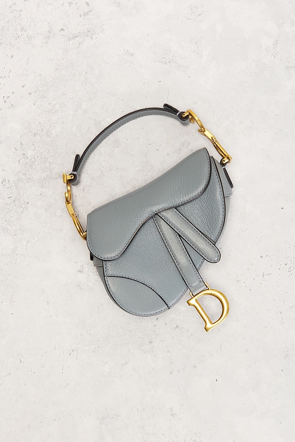 view 2 of 6 Dior Micro Saddle Bag in Blue