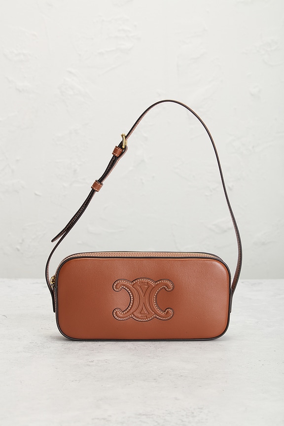 view 2 of 9 Celine Triomphe Mini Camera Bag in Brown