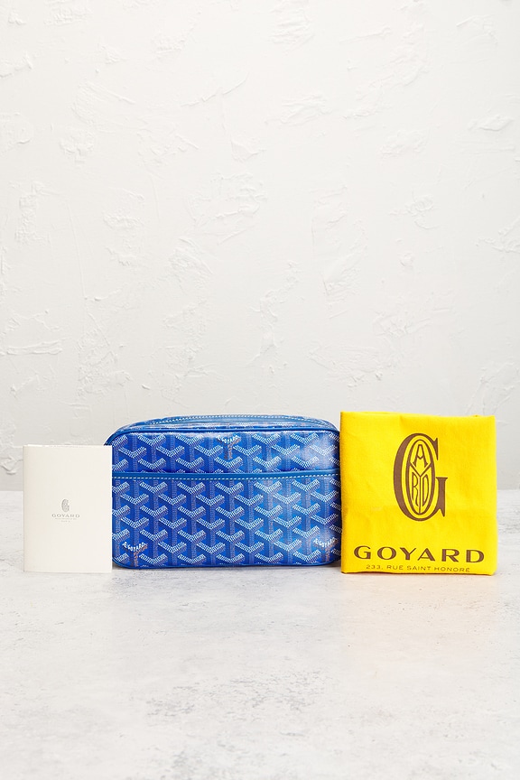 FWRD Renew Goyard Sac Cap Vert Shoulder Bag in Sky Blue | REVOLVE