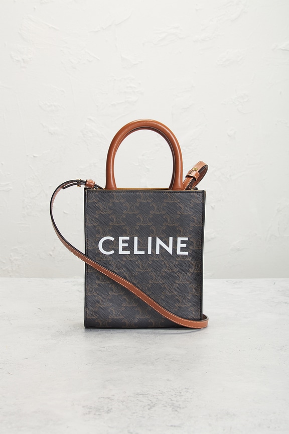 view 2 of 9 Celine Vertical Cabas Mini Tote Bag in Brown