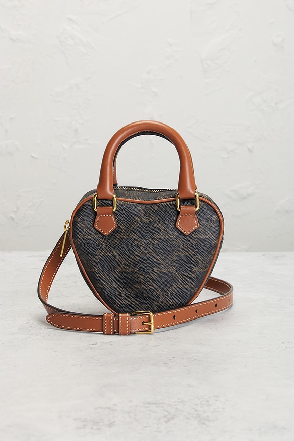 view 2 of 8 Celine Triomphe Heart Handbag in Brown