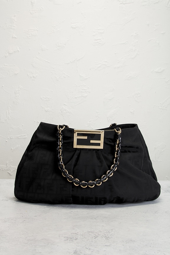 view 2 of 8 Fendi Zucca Mia Tote Bag in Black