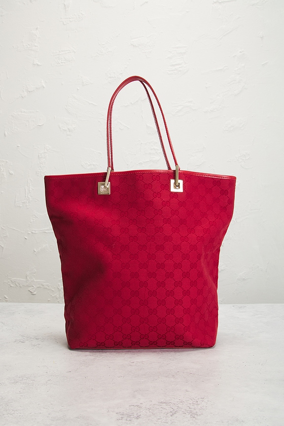 view 2 of 7 Gucci GG Bucket Tote Bag in Red