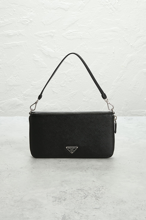 view 2 of 8 Prada Saffiano Document Holder in Black