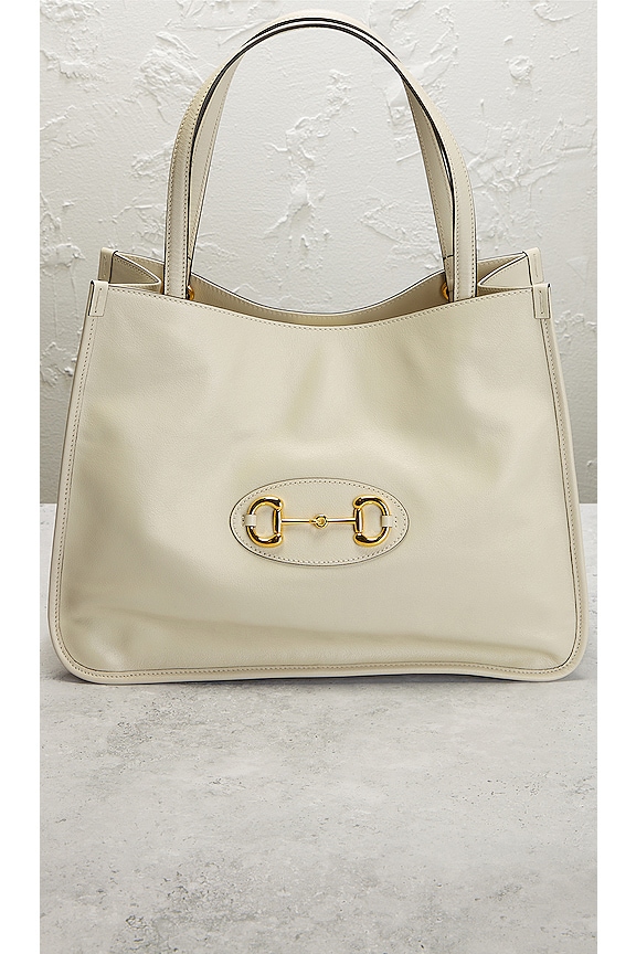 view 2 of 10 Gucci Horsebit 1955 Leather Tote Bag in Ivory