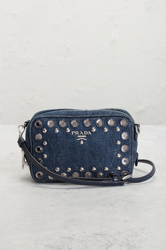 view 2 of 8 Prada Denim Bijoux Camera Bag in Blue