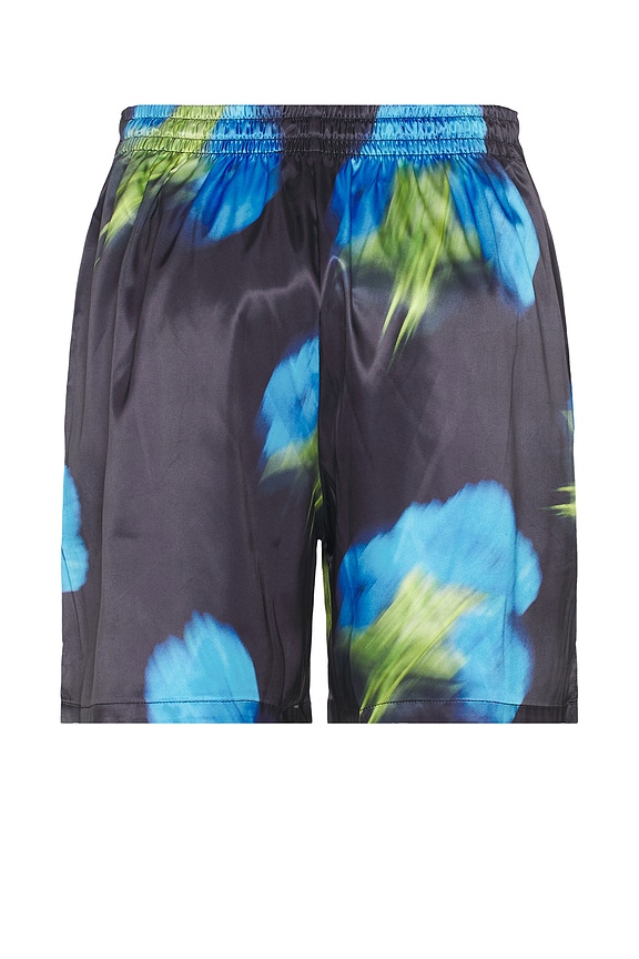 view 2 of 4 Blurred Flower Shorts in Black