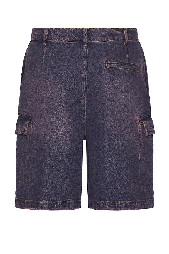 view 2 of 5 Denim Cargo Shorts in Violet Wash