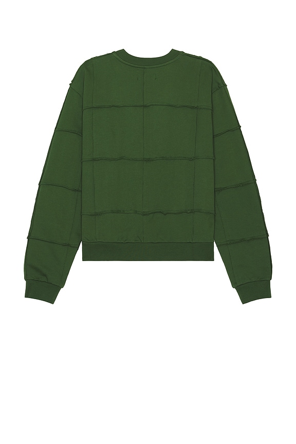 view 2 of 3 Cut & Sew Sweatshirt in Green
