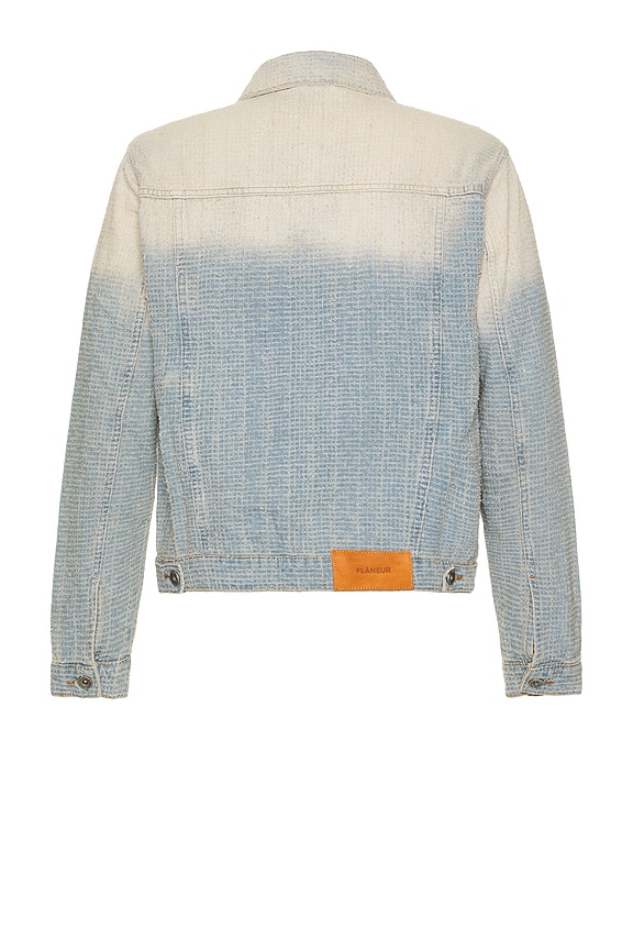 view 2 of 5 Faded Tweed Denim Jacket in Light Blue