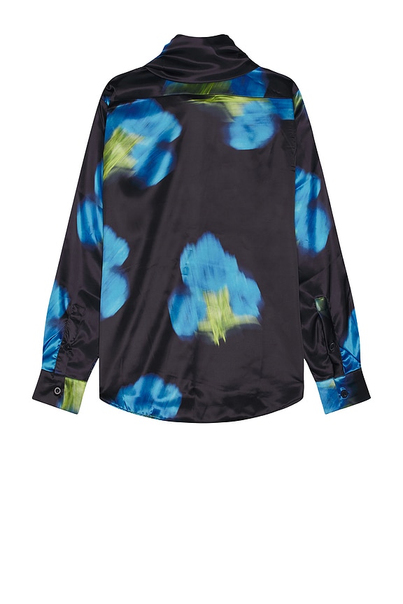 view 2 of 4 Blurred Flower Shirt in Black