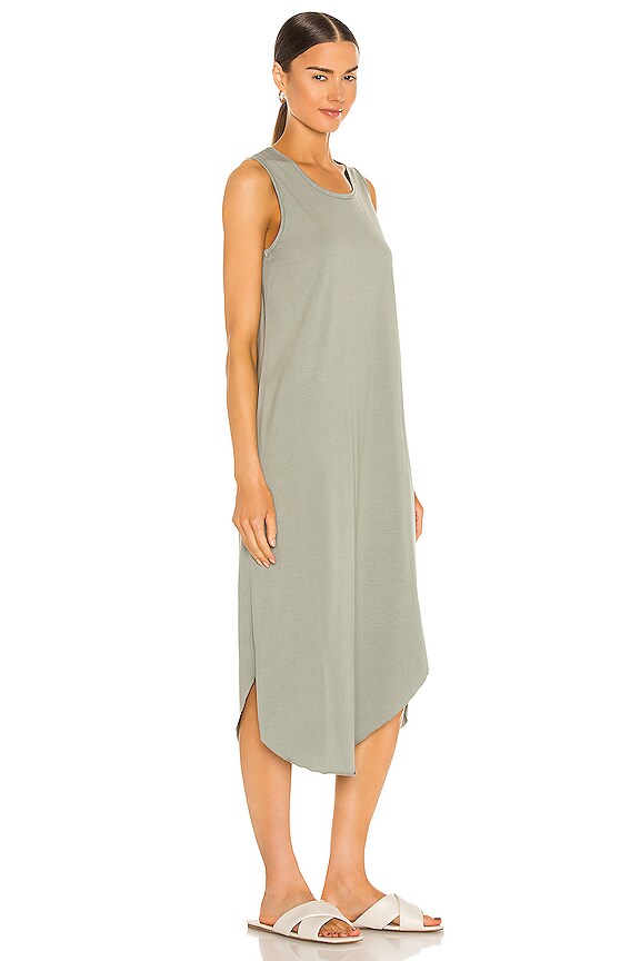 view 2 of 3 Easy Side Slit Tank Dress in Sage