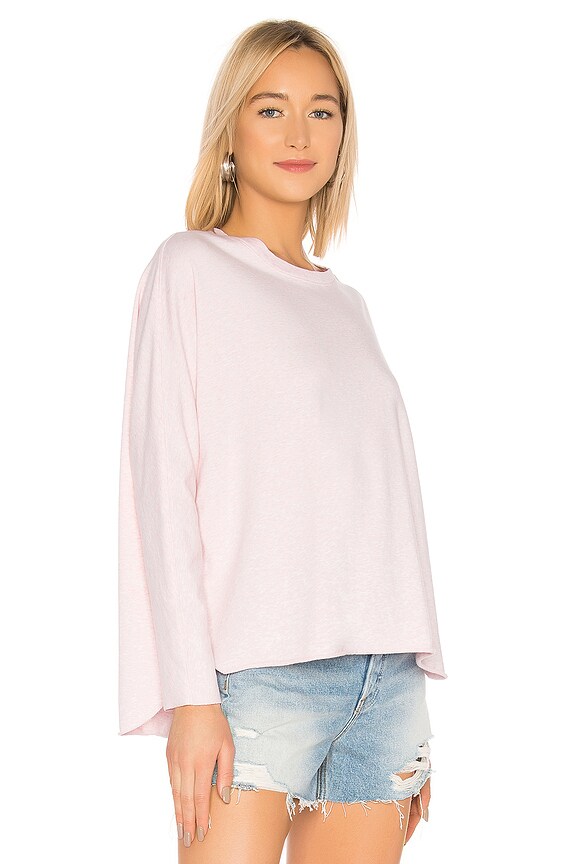 view 2 of 4 Oversized Continuous Sleeve Sweatshirt in English Rose Melange
