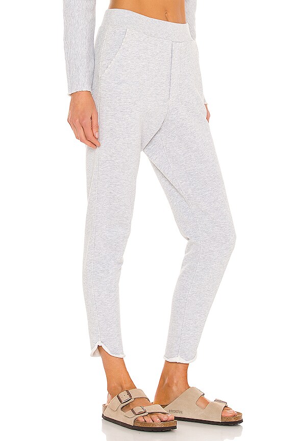view 1 of 4 Tulip Ankle Sweatpant in Gray Melange