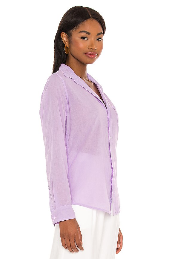 view 2 of 4 Barry Woven Button Up in Lilac Voile