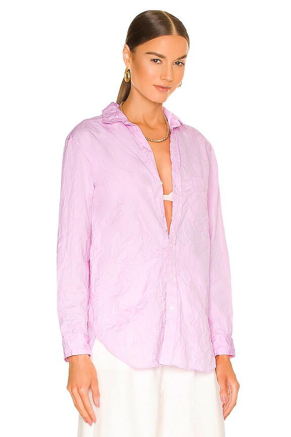 view 2 of 4 Joody Woven Button Up in Pink End on End